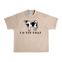 French Oak i'd tip that funny cow tipping design Urban Heavy Tee - artisFamous