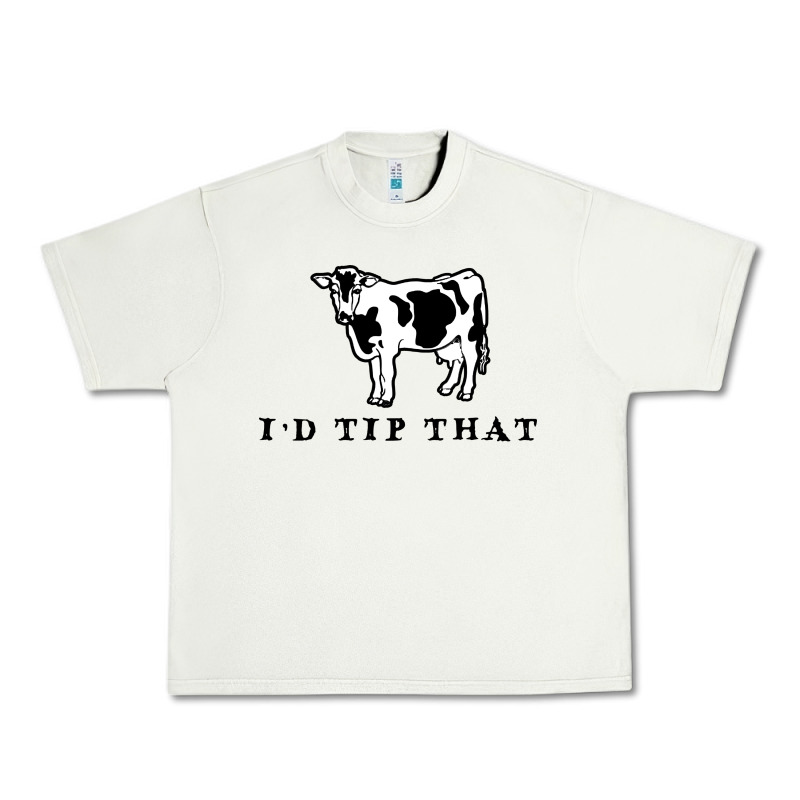 I'd Tip That Funny Cow Tipping Design Urban Heavy Tee by artisFamous | Teevron