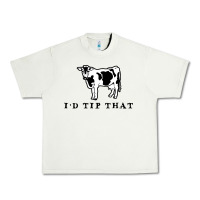 Pistachio i'd tip that funny cow tipping design Urban Heavy Tee - artisFamous