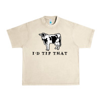 Sandshell i'd tip that funny cow tipping design Urban Heavy Tee - artisFamous
