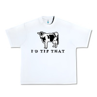 I'd Tip That Funny Cow Tipping Design Urban Heavy Tee | Teevron