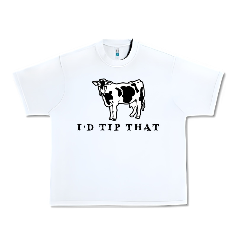 I'd Tip That Funny Cow Tipping Design Urban Heavy Tee by artisFamous | Teevron