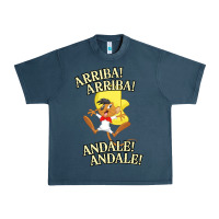 Midnight Navy Funny Speedy Arriba arriba New Urban Heavy Tee - artisFamous
