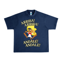 Navy Funny Speedy Arriba arriba New Urban Heavy Tee - artisFamous