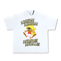 White Funny Speedy Arriba arriba New Urban Heavy Tee - artisFamous