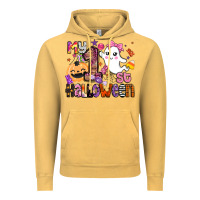 Vintage Mustard my 1st halloween Vintage Hoodie - BarkalooDesign