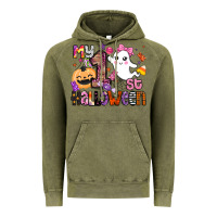 Vintage Olive my 1st halloween Vintage Hoodie - BarkalooDesign