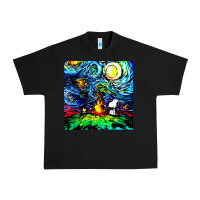 Black starry night print van gogh parody Urban Heavy Tee - artisFamous