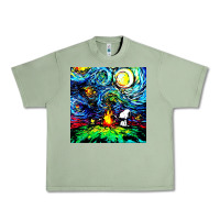 Oil Green starry night print van gogh parody Urban Heavy Tee - artisFamous