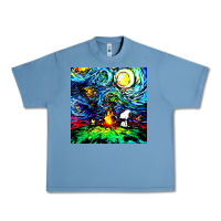 Pebble Blue starry night print van gogh parody Urban Heavy Tee - artisFamous