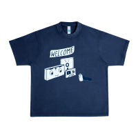 Navy analog retirement Urban Heavy Tee - artisFamous