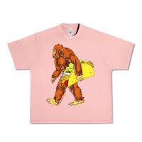 Salmon bigfoot carrying taco Urban Heavy Tee - artisFamous