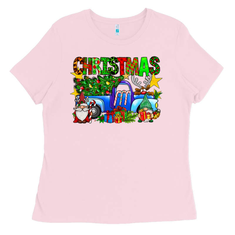 Christmas Truck Ladies Tee by SublimationCraftShop | Teevron