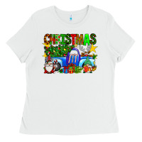 White christmas truck Ladies Tee - SublimationCraftShop