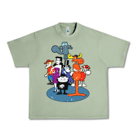 Oil Green rocky & bullwinkle and friends Urban Heavy Tee - artisFamous