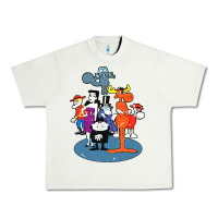 Pistachio rocky & bullwinkle and friends Urban Heavy Tee - artisFamous