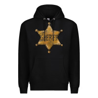 Black sheriff star Premium Hoodie - BarkalooDesign