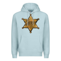 Blue Mist sheriff star Premium Hoodie - BarkalooDesign