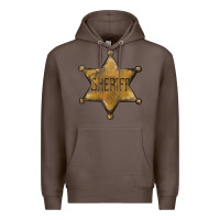 Coffee sheriff star Premium Hoodie - BarkalooDesign