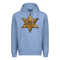 Colony Blue sheriff star Premium Hoodie - BarkalooDesign