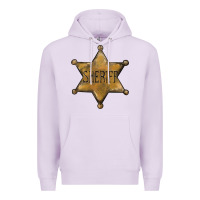 Lilac sheriff star Premium Hoodie - BarkalooDesign
