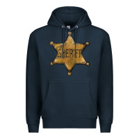 Navy sheriff star Premium Hoodie - BarkalooDesign
