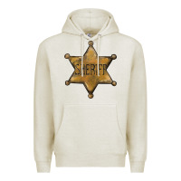 Oatmeal Heather sheriff star Premium Hoodie - BarkalooDesign