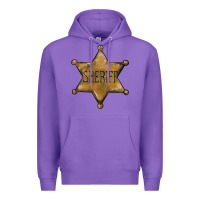Purple sheriff star Premium Hoodie - BarkalooDesign