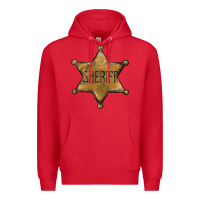 Red sheriff star Premium Hoodie - BarkalooDesign