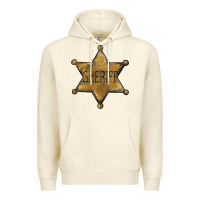 Sandshell sheriff star Premium Hoodie - BarkalooDesign