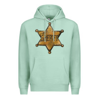 Seafoam sheriff star Premium Hoodie - BarkalooDesign