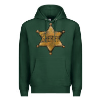 Sports Green sheriff star Premium Hoodie - BarkalooDesign