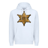 White sheriff star Premium Hoodie - BarkalooDesign