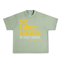 Oil Green god family packers in that order Urban Heavy Tee - artisFamous