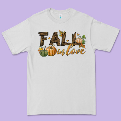 Fall In Love Premium Tee Designed By Bundleandbundleshop