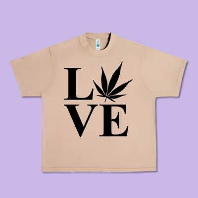 Love Weed 420 Urban Heavy Tee Designed By Artisfamous