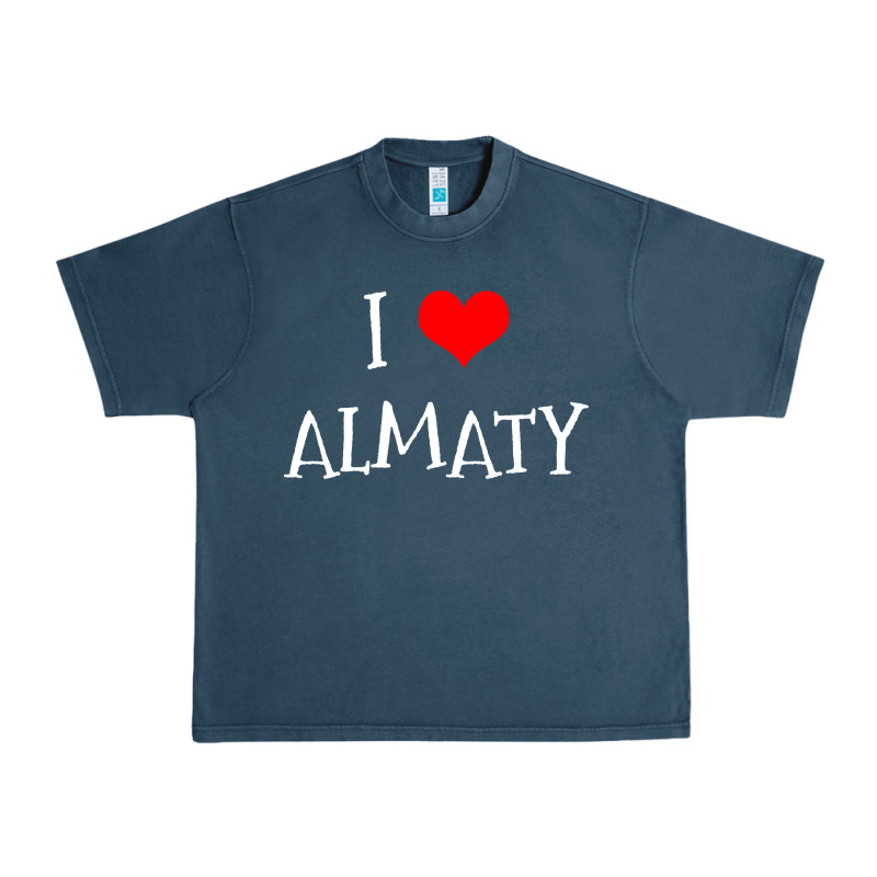 I Love Almaty City Urban Heavy Tee by artisFamous | Teevron