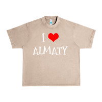 French Oak i love almaty city Urban Heavy Tee - artisFamous