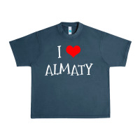 I Love Almaty City Urban Heavy Tee | Teevron