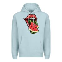 Blue Mist Watermelon Tongue Premium Hoodie - Jasminsmagicworld