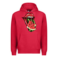 Cardinal Watermelon Tongue Premium Hoodie - Jasminsmagicworld