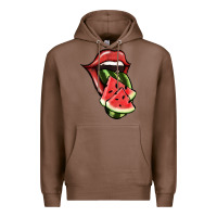 Chestnut Watermelon Tongue Premium Hoodie - Jasminsmagicworld
