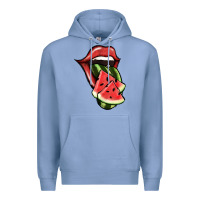 Colony Blue Watermelon Tongue Premium Hoodie - Jasminsmagicworld