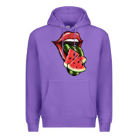 Purple Watermelon Tongue Premium Hoodie - Jasminsmagicworld