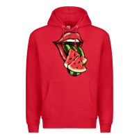Red Watermelon Tongue Premium Hoodie - Jasminsmagicworld