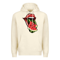 Sandshell Watermelon Tongue Premium Hoodie - Jasminsmagicworld