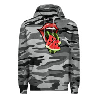 Slate Camo Watermelon Tongue Premium Hoodie - Jasminsmagicworld