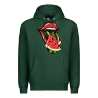 Sports Green Watermelon Tongue Premium Hoodie - Jasminsmagicworld