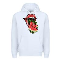 White Watermelon Tongue Premium Hoodie - Jasminsmagicworld