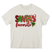 Cream Santa's Favorite Heavy Core Tee - BundleAndBundleShop